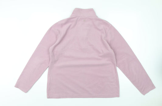 Mountain Warehouse Women's Pink Fleece Pullover Sweatshirt L