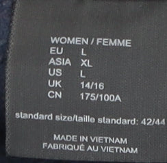 Jack Wolfskin Women's Blue Fleece Jacket Size 14