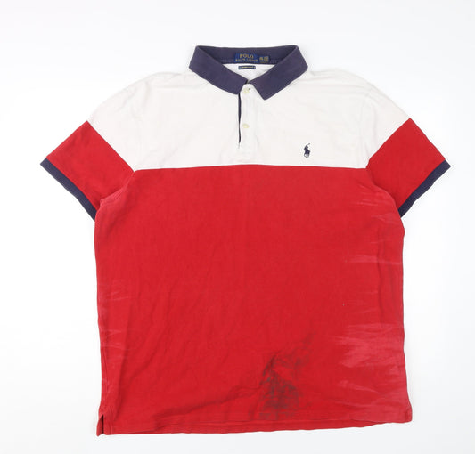 Ralph Lauren Men's Red 2XL Polo Shirt