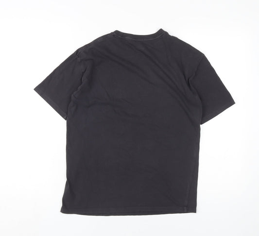 Marks and Spencer Boys Black Dinosaur Graphic T-Shirt 12-13Y