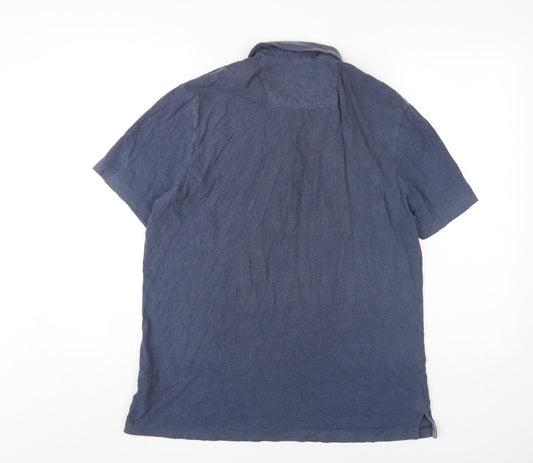 Howick Men's Blue Medium Athletic Fit Polo Shirt