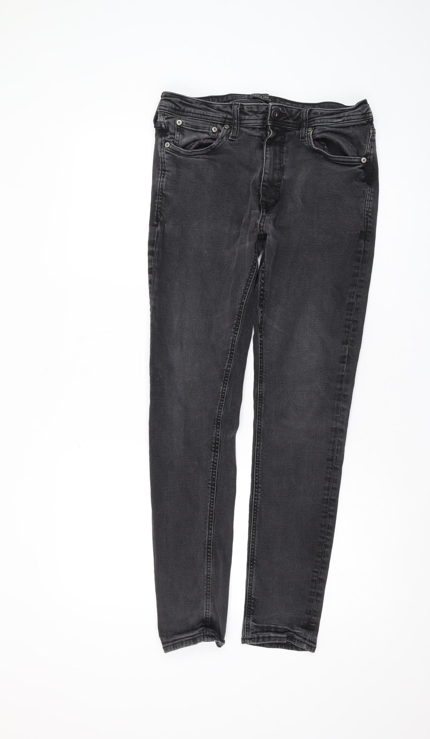 Jack & Jones Men's Black Slim Skinny Jeans, Size 32