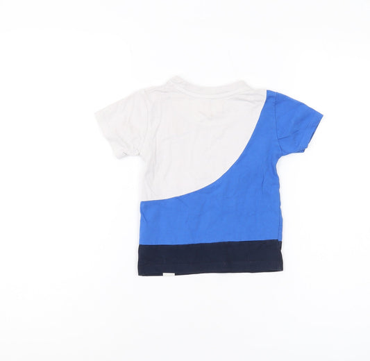 Back view of Lee Cooper boys’' colourblock t-shirt, size 2-3, years, cotton