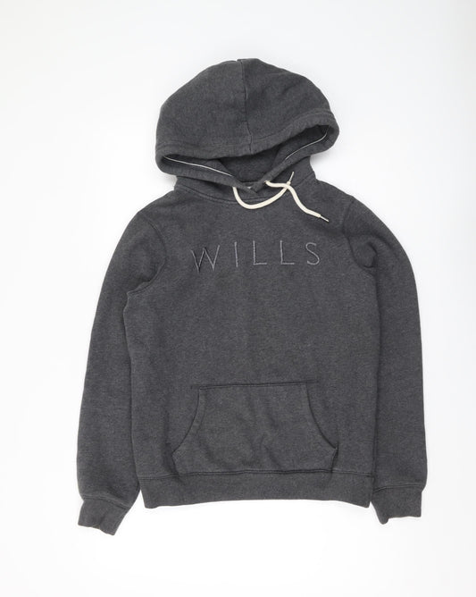 Womens UK 8 Regular Jack Wills Grey Pullover Hoodie