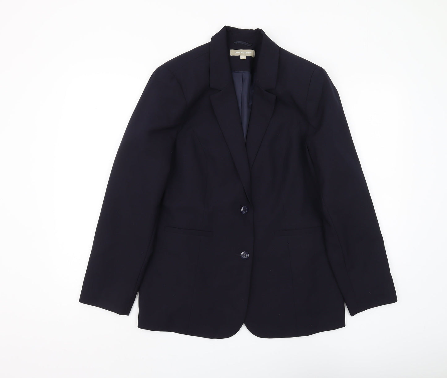 Anthology Women's Black Blazer Size 14 Business Classic