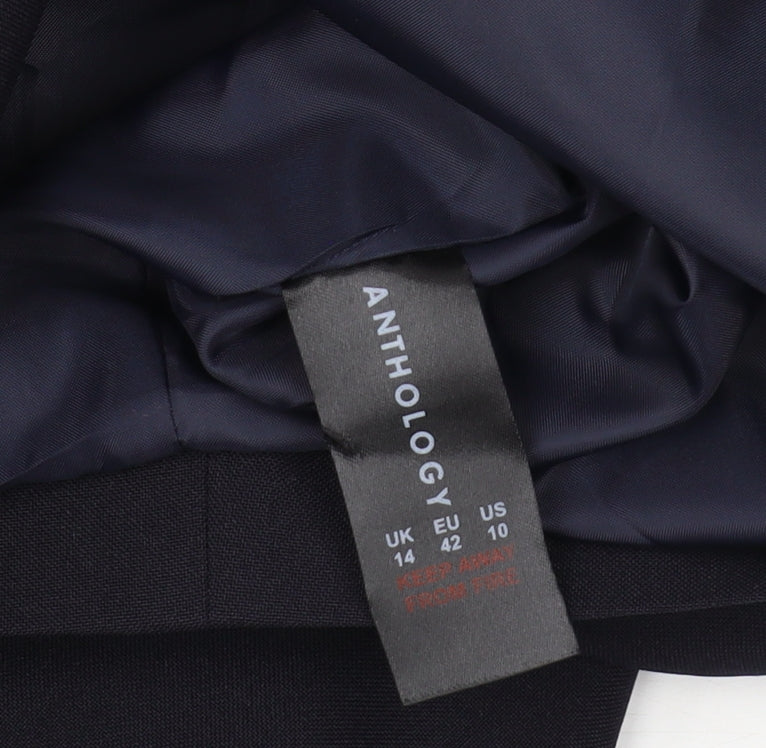 Anthology Women's Black Blazer Size 14 Business Classic