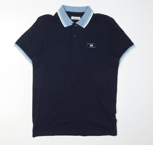 Jack & Jones Men's Blue Polo Shirt S