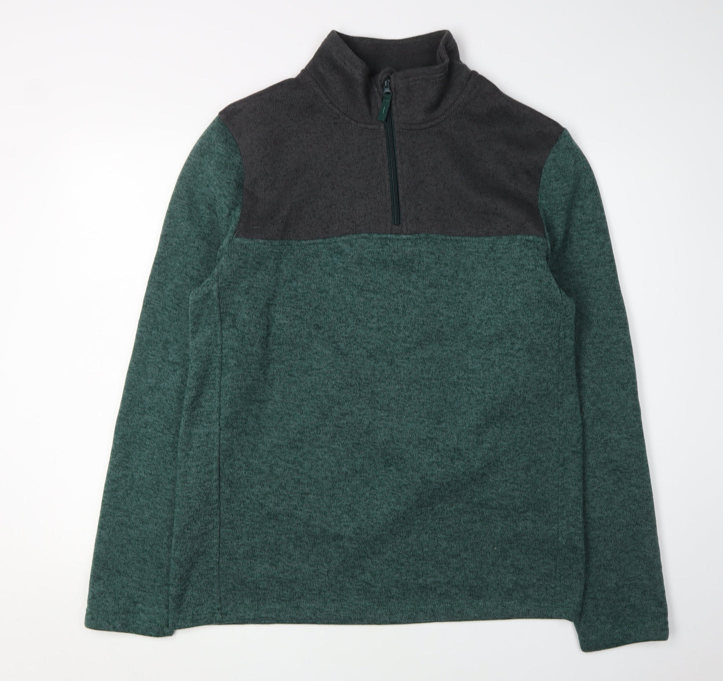 Mountain Warehouse Men's Green 1/4 Zip Sweatshirt L