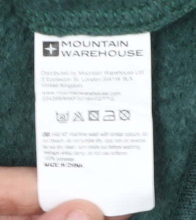 Mountain Warehouse Men's Green 1/4 Zip Sweatshirt L