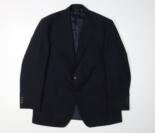 Magee Men's Blue Blazer 44S in Classic Fit