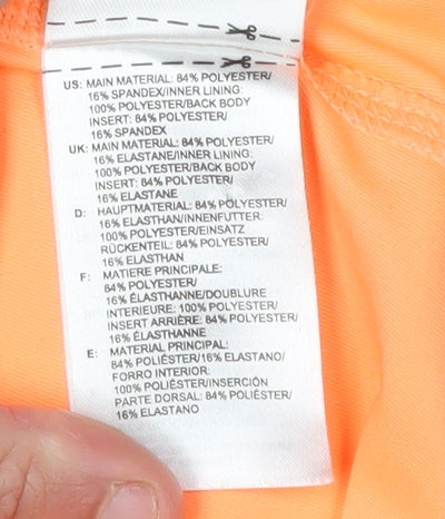 Adidas Womens Orange Tank Top M Athletic Fit