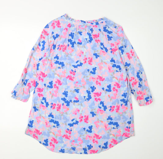 Womens UK Size 12 Joules Multicoloured Cotton Blouse