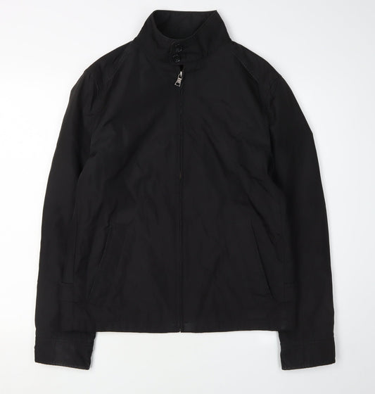 Banana Republic Men's Black Bomber Jacket S Windproof