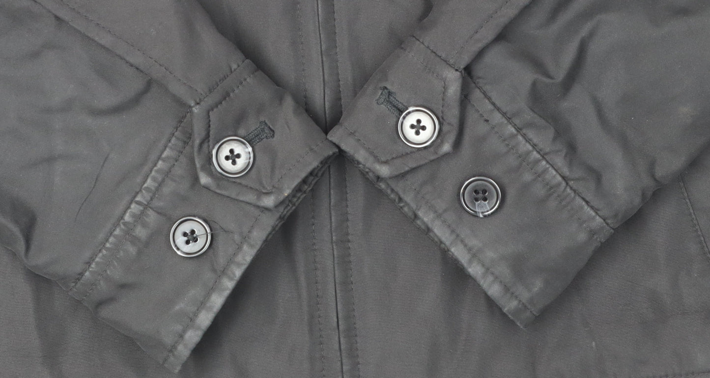 Banana Republic Men's Black Bomber Jacket S Windproof