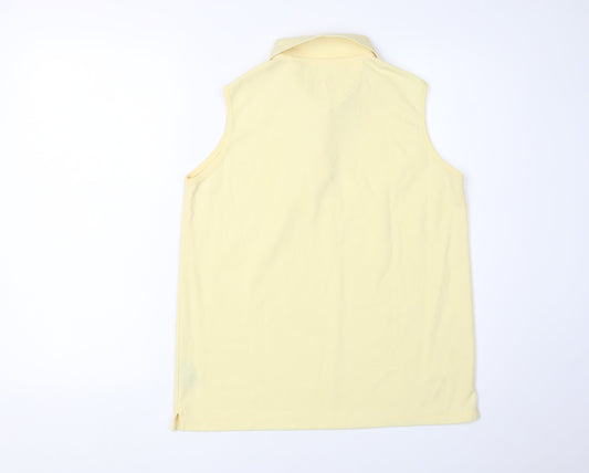 Greg Norman Yellow Sleeveless Polo Shirt for Women
