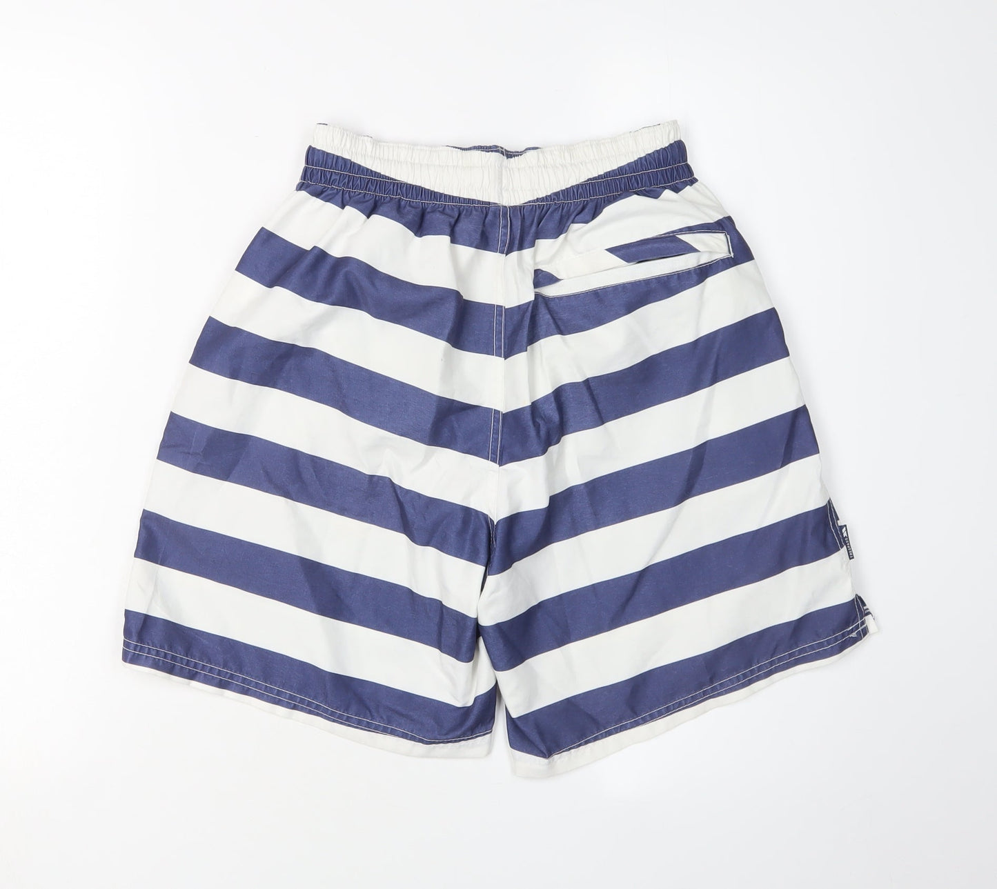 Trespass Men's Blue Striped Athletic Beach Shorts 2XS