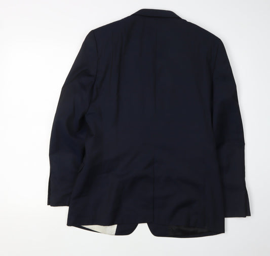 White Label Men's Blue Blazer 36 Short Two-Button