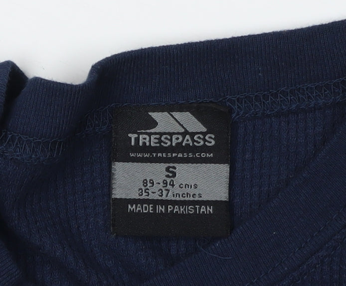 Trespass Men's Blue Crew Neck Pullover Top Small