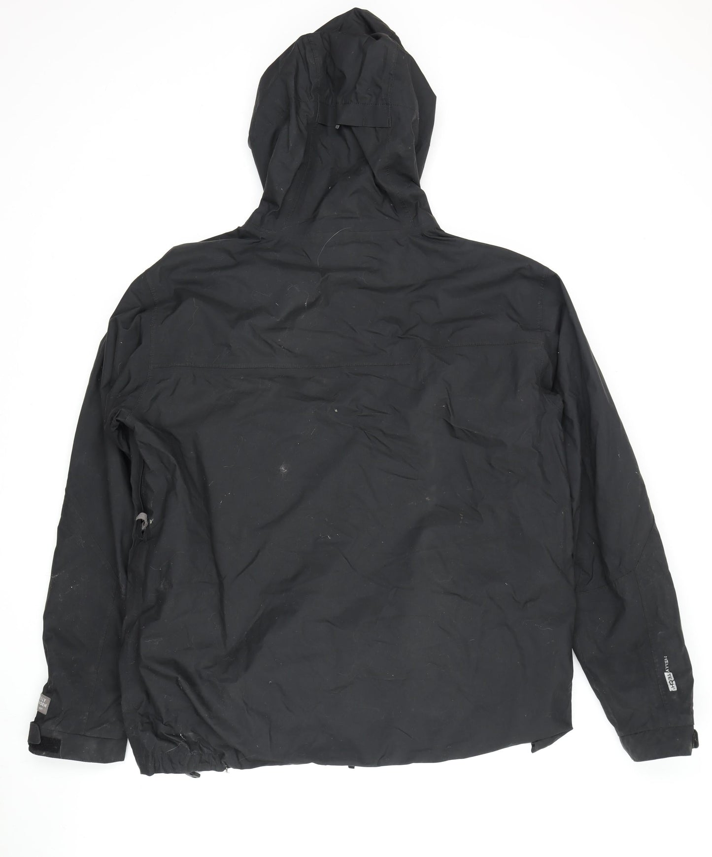 Helly Hansen Men's Black Anorak Jacket L Hooded Outdoor