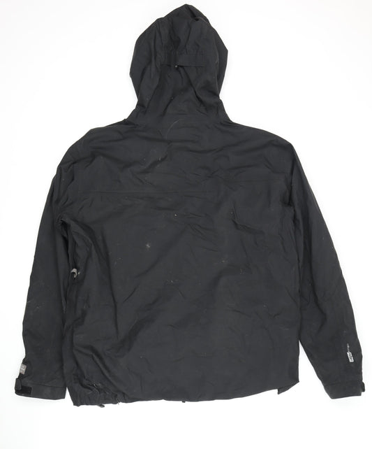 Helly Hansen Men's Black Anorak Jacket L Hooded Outdoor
