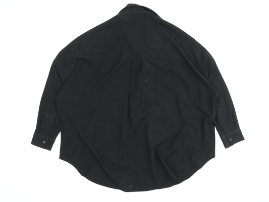 French Connection Women's Black Button-Up Blouse