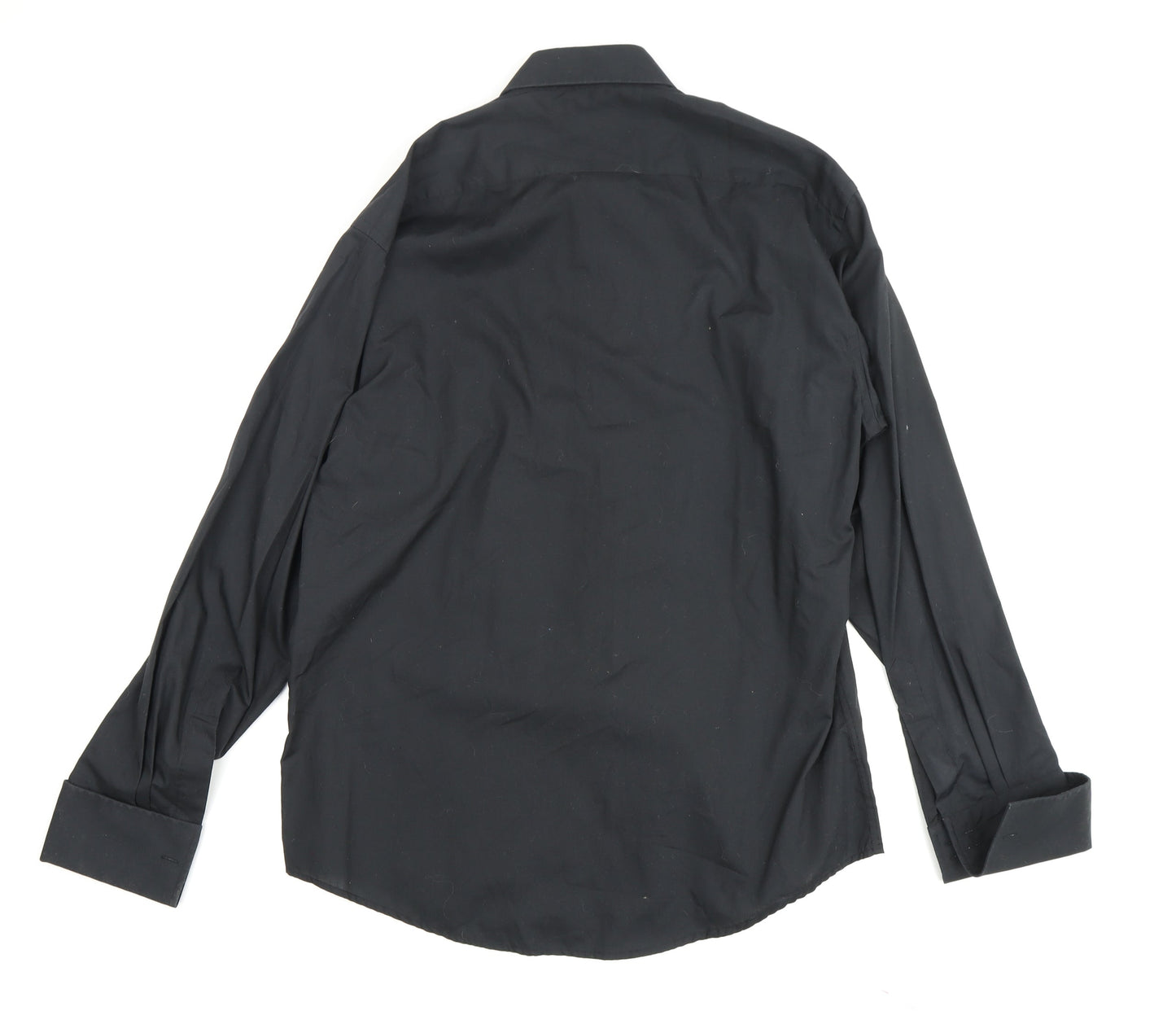 Pierre Cardin Men's Black Dress Shirt Size 15
