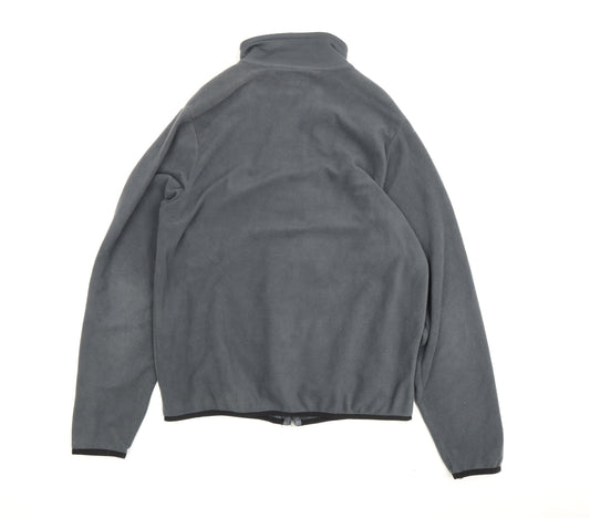 Kappa Men's Grey Fleece Windbreaker Jacket M