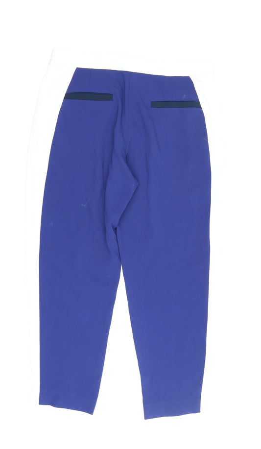 French Connection Women's Blue Cropped Trousers Size 10