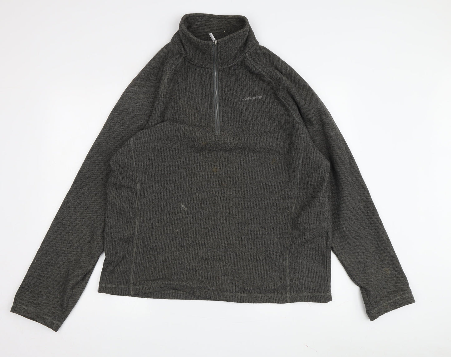 Craghoppers Men's Grey 1/2 Zip Sweatshirt - L