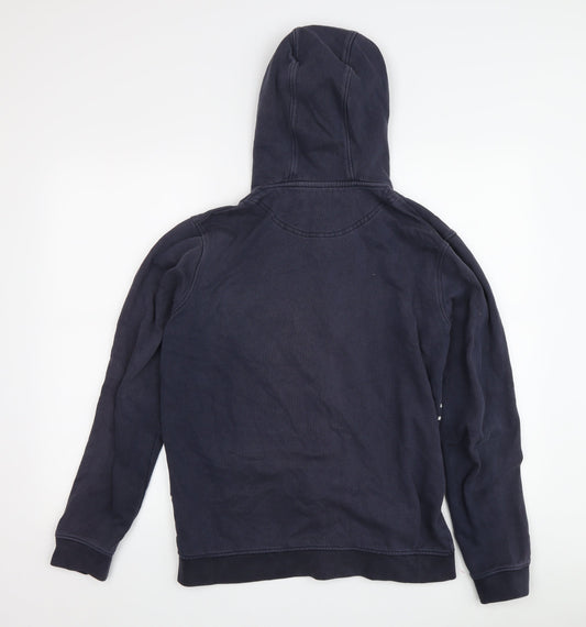 Lyle & Scott Boys Blue Striped Full Zip Hoodie 15-16Y