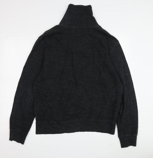 Polo by Ralph Lauren Men's Black Henley Sweatshirt L