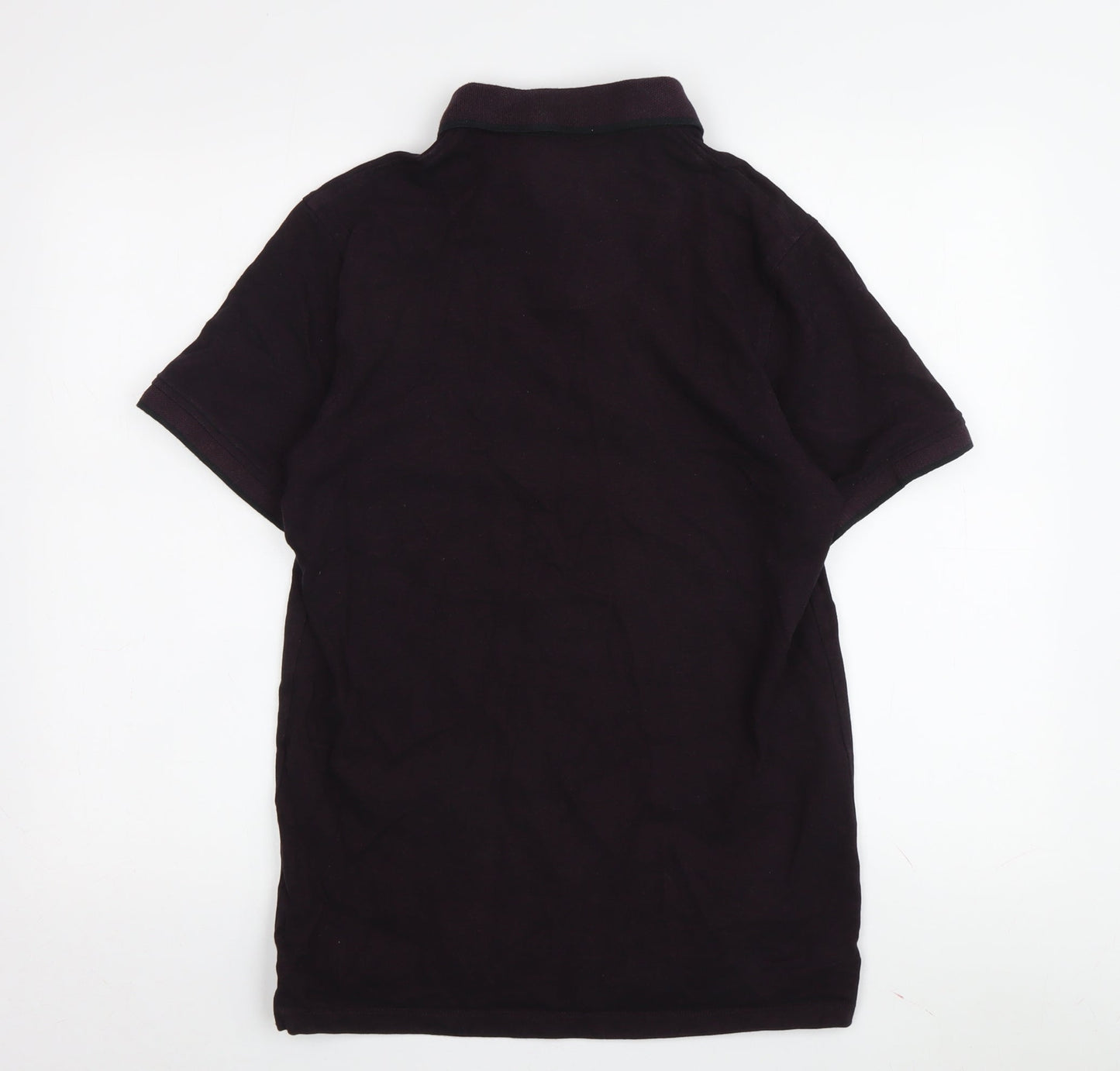 Jack & Jones Men's Purple Cotton Polo Shirt L