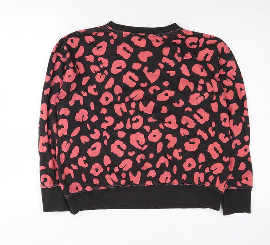 John Lewis Women's Black Animal Print Sweatshirt, S
