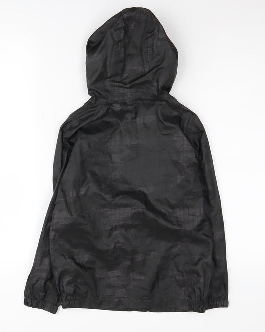 Peter Storm Boys' Black Windbreaker Jacket 7-8 Years