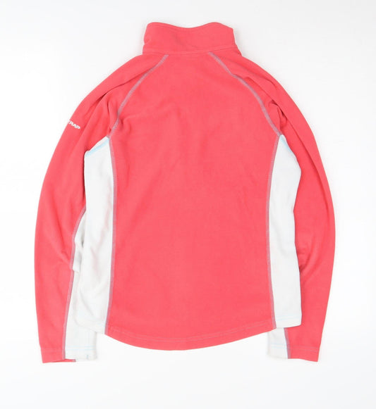 Trespass Women's Pink 1/2 Zip Fleece Sweatshirt, Size S
