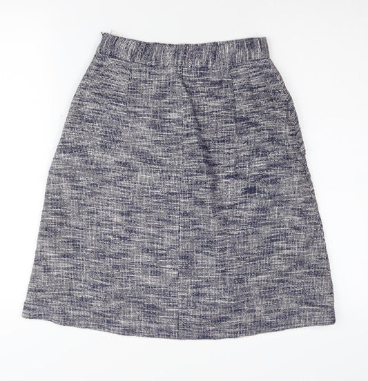 Whistles Women's Blue Skirt Size 8 with Pockets