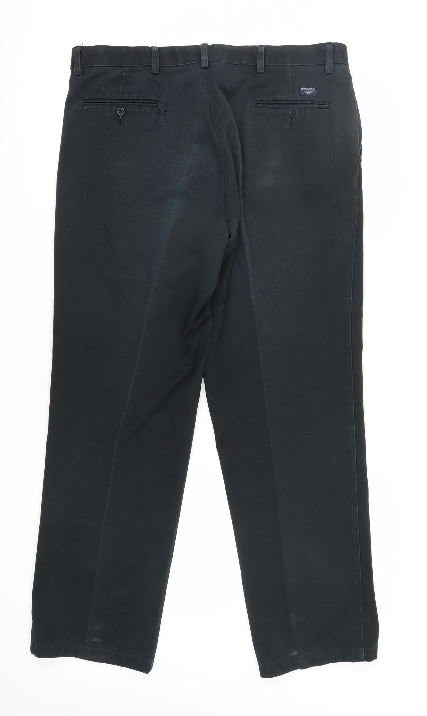 Dockers Men's Black Chino Trousers Size 40 Classic