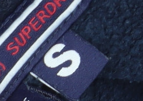 Superdry Men's Blue S Pullover Hoodie, Logo Accent