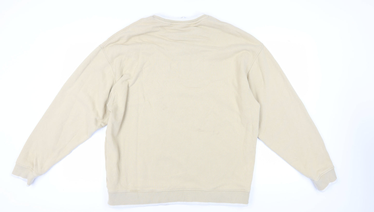 Puma Men's Beige Pullover Sweatshirt L