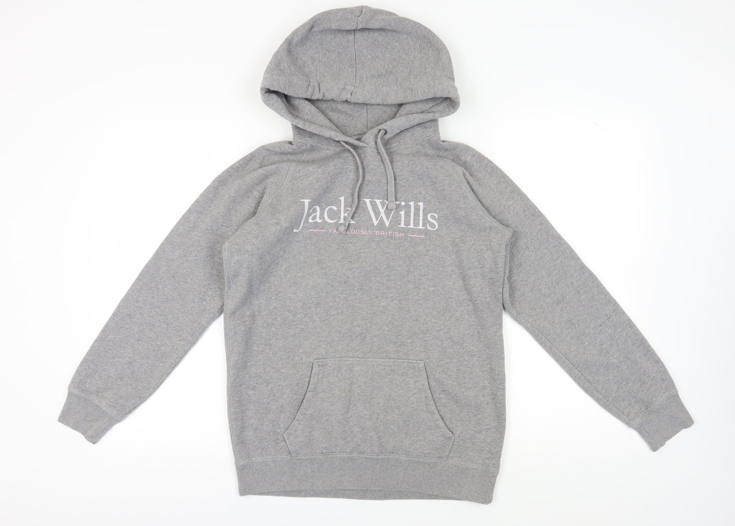 Jack Wills Women's Grey Hoodie Size 10
