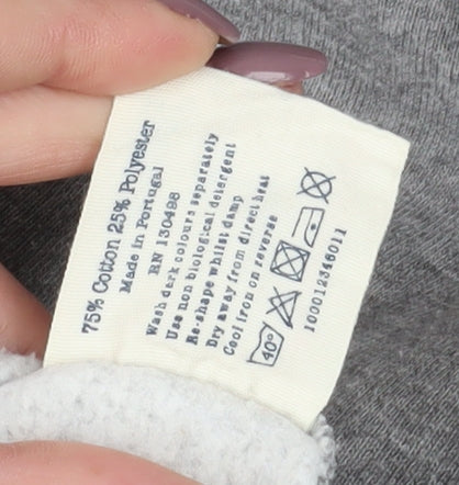 Jack Wills Women's Grey Hoodie Size 10