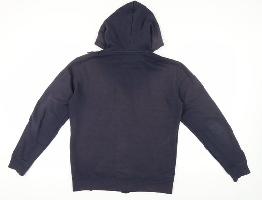 Quiksilver Men's Blue Full Zip Hoodie - Size S