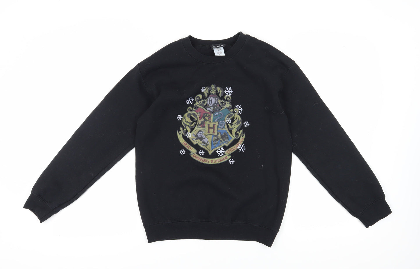 Harry Potter Black Unisex Logo Sweatshirt, S, Casual