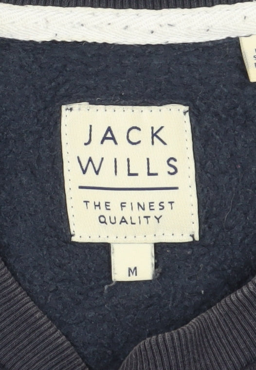 Jack Wills Men's Black Pullover Sweatshirt M