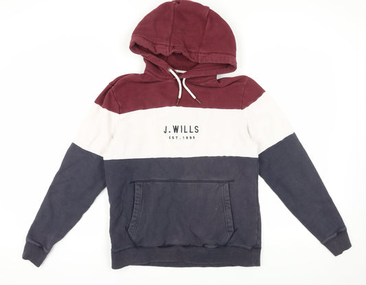 Jack Wills Men's Multicoloured Pullover Hoodie S