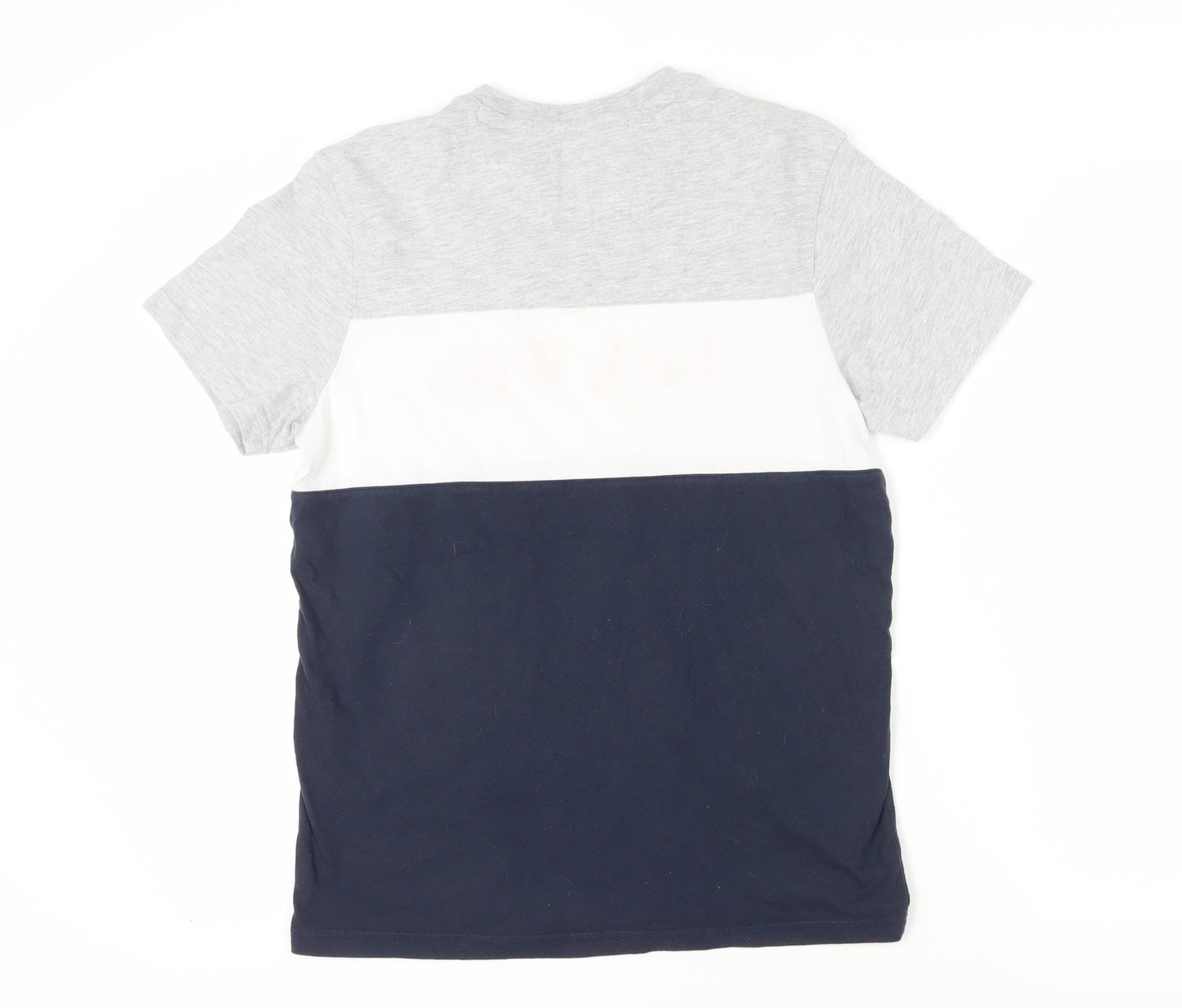 Jack Wills Men's M Grey Colourblock T-Shirt - Classic
