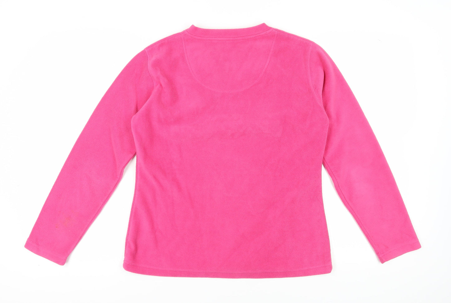 Peter Storm Women's Pink V-Neck Fleece Sweater