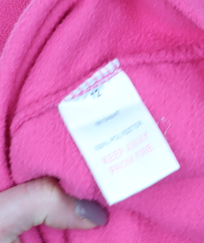 Peter Storm Women's Pink V-Neck Fleece Sweater