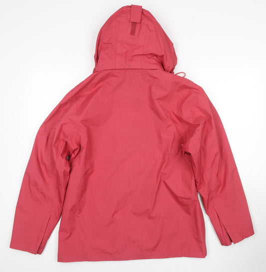 Peter Storm Women's Red Waterproof Hooded Rain Jacket 12