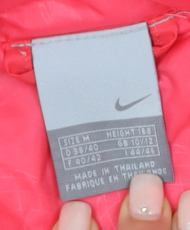 Nike Women's Pink Puffer Jacket Size 10/12